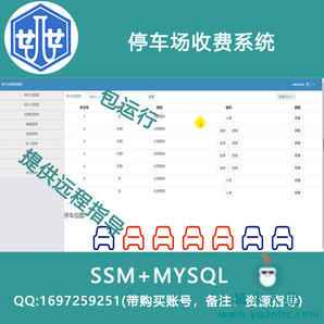 20000031_ssm+mysql停车场收费系统