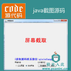 Java swing实现屏幕截图截屏项目源码附带视频运行指导运行教程