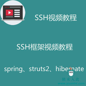 SSH框架视频教程之spring+struts2+hibernate框架基础入门视频教程