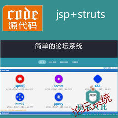 jsp struts mysql 实现的简单的论坛系统项目源码附带视频运行教程