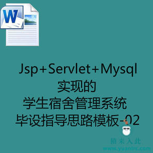 Jsp+Servlet+Mysql实现的学生宿舍管理系统毕设指导思路模板-02